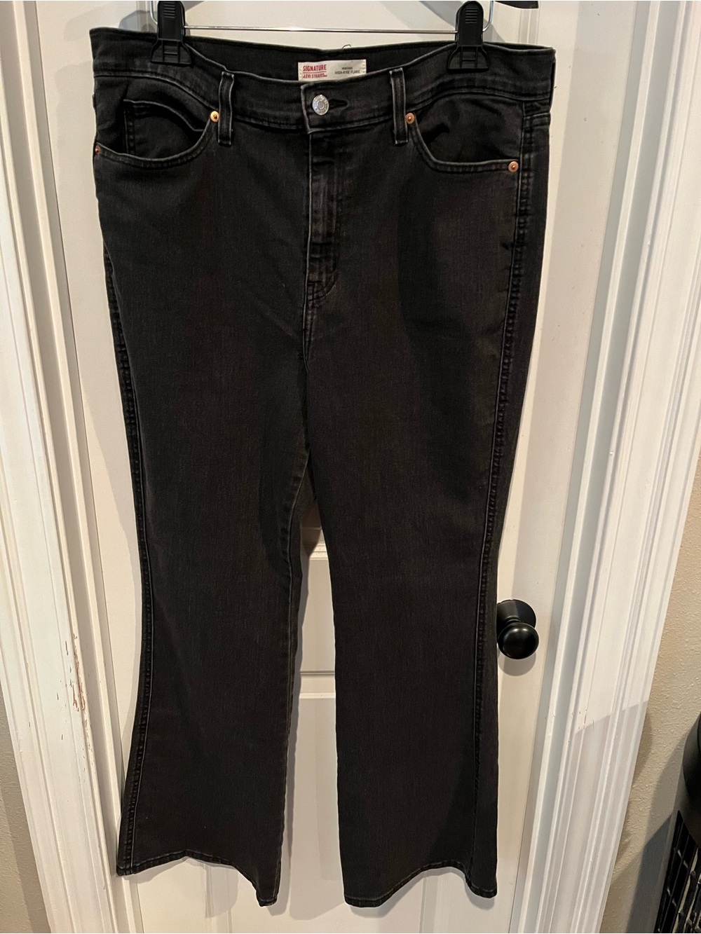 Signature by Levi Strauss Black Flare Leg Jeans